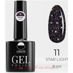 LunaLine Гель-лак Star Light светоотражающий т.11 космос 8мл