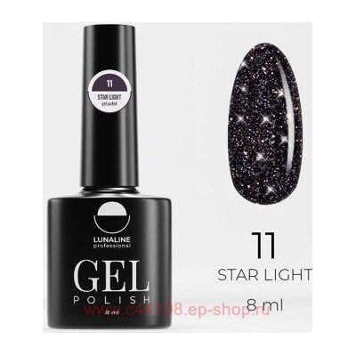 LunaLine Гель-лак Star Light светоотражающий т.11 космос 8мл