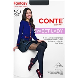 CONTE Колготки с сердечками и имитацией гольфинов SWEET LADY CONTE ELEGANT, 1234304