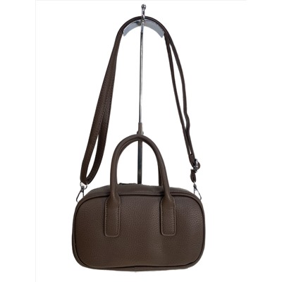 Женская сумка из искусственной кожи, цвет коричневый