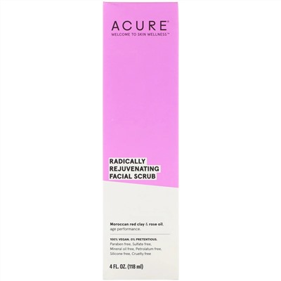 Acure, Radically Rejuvenating Facial Scrub, 4 fl oz (118 ml)