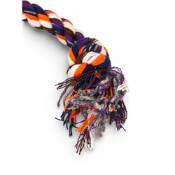 Мягкая игрушка для собак «Монстрик с канатом», 23 см, с пищалкой, зелёная