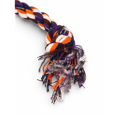 Мягкая игрушка для собак «Монстрик с канатом», 23 см, с пищалкой, зелёная