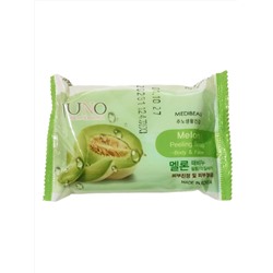MEDIBEAU Косметическое пилинг-мыло для лица и тела с экстрактом дыни / Melon Peeling Soap, 150 г