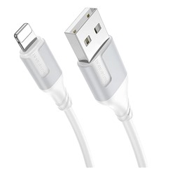 Кабель USB - Apple lightning Borofone BX101 Creator 12W 100см 2,4A  (white)