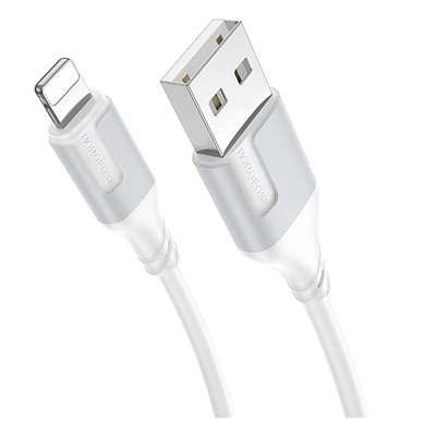 Кабель USB - Apple lightning Borofone BX101 Creator 12W 100см 2,4A  (white)