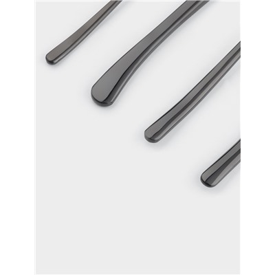 Набор столовых приборов из нержавеющей стали Magistro «Джентри», 4 предмета, цвет чёрный