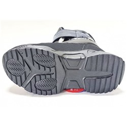 65-0004B черн Сапоги зима для мальчиков (27-33)/12