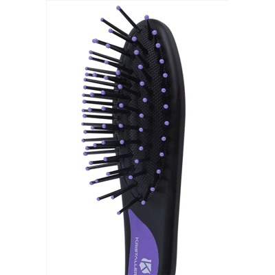 Kristaller Расчёска массажная для волос / Классик мини 8580, пластик, 13,8 см, черный KRISTALLER, 1133492