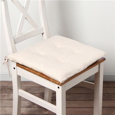 Подушка на стул SL HOME Gloomy, 42×42 см, бежевая