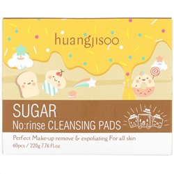 Huangjisoo, Sugar, No: Rinse Cleansing Pads, 60 Pads, 7.76 oz (220 g)