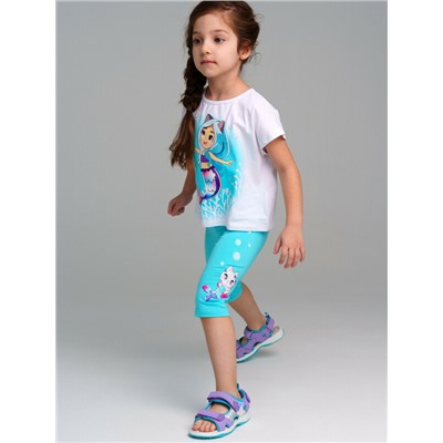 Брюки трикотажные для девочек (легинсы укороченные), 2 пары в комплекте