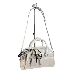 Женская сумка из искусственной кожи, цвет белый