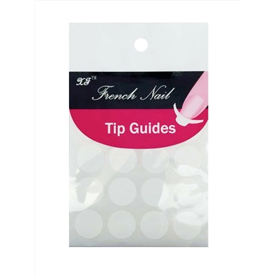 Planet Nails Трафарет для французского маникюра круглый, белый 7449