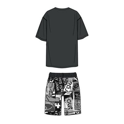 Комплект трикотажный для мальчиков: фуфайка (футболка), шорты