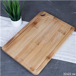 Доска разделочная 22х32х1.8 см / F-122 /уп 30/ бамбук