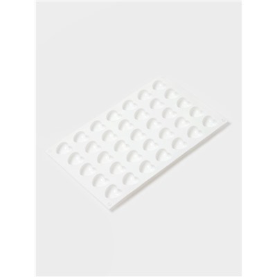 Форма для муссовых десертов и шоколада KONFINETTA «Сердца», силикон, 29.7×17.3×1.5 см, 35 ячеек (2.7×2.5 см), белая