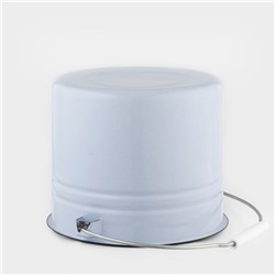 УЦЕНКА Ведро эмалированное цельнотянутое, 9 л, с крышкой, светлое