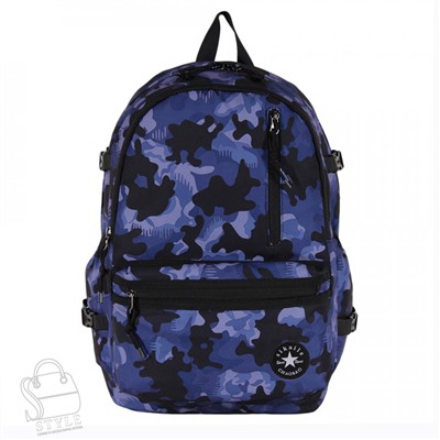 Рюкзак мужской текстильный 199P black blue Sikail