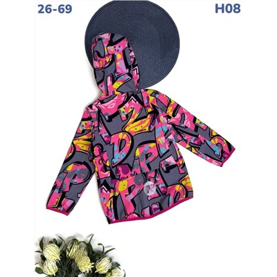 Ветровка H08 розовый