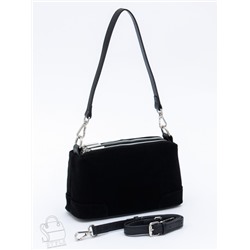 Сумка женская кожаная 5555PEF black Polina&Eiterou