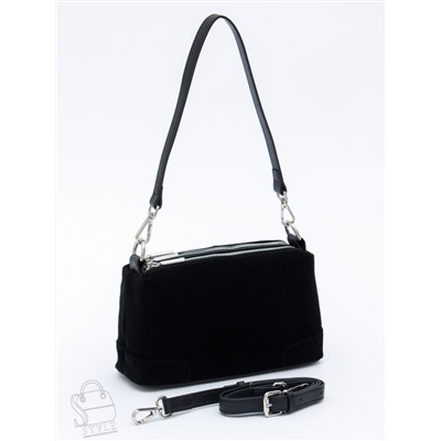 Сумка женская кожаная 5555PEF black Polina&Eiterou