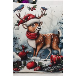 Наволочка декоративная новогодняя 2 шт рогожка НАТАЛИ, 1221266