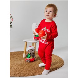 Комбинезон Крошка Я «Первый НГ», рост 86-92 см, красный