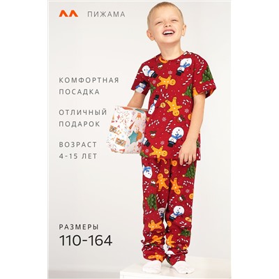 Детская новогодняя пижама Happyfox