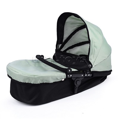 Коляска для кукол металлическая, цвет черно-зеленый, в пакете