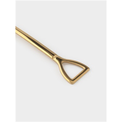 Ложка десертная из нержавеющей стали Magistro «Лопата», длина 12 см, цвет золотой