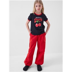 Фуфайка трикотажная для девочек (футболка)