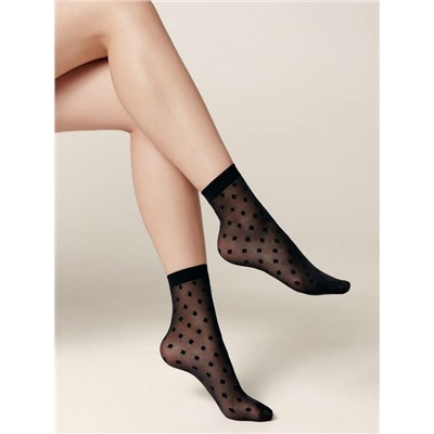 Полиамидные CONTE FANTASY Носки женские в мелкие ромбы
