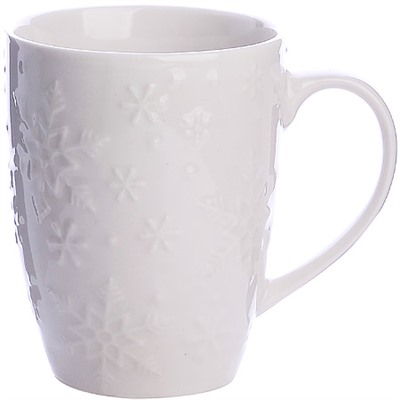 9-31351-1 Кружка 340мл с рельефом White LR (х36)