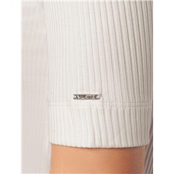 Водолазка из фактурного трикотажа в рубчик