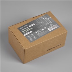 Гирлянда «Бахрома» 12 × 0.7 м, IP44, УМС, белая нить, 240 LED, свечение белое, 220 В