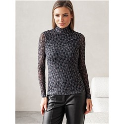 Водолазка с прозрачными рукавами