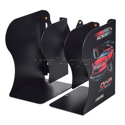 Подставка для учебников и книг "Racing" 19x14,7x9 см, металлическая, телескопическая, окрашенная, вес 600 г, с полноцветным рисунком, в картонной коробке