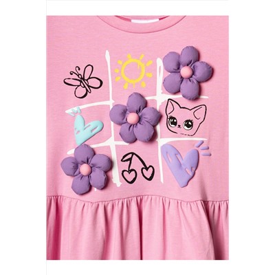 Платье трикотажное для девочек PLAYTODAY, 1240262