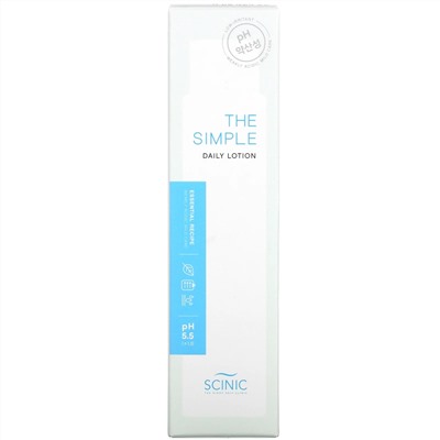 Scinic, The Simple Daily Lotion, pH 5.5, 4.9 fl oz (145 ml)