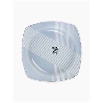 Тарелка квадратная «Геометрия», 20 см