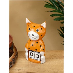 Календарь настольный «Котенок», 10×6×21 см, дерево