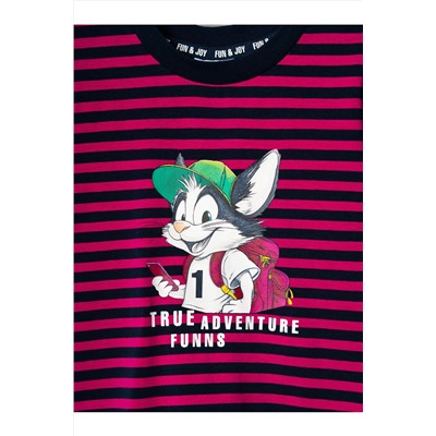 Фуфайка трикотажная для мальчиков (футболка) PLAYTODAY, 1239588