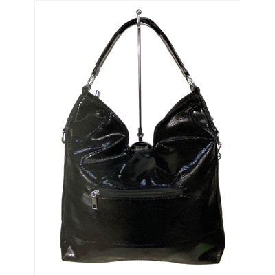 Женская сумка из искусственной кожи, цвет черный