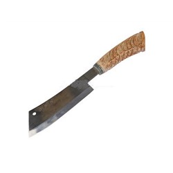 Пчак арт.39 Топорик мясной большой, гарда олово гравировка ШХ15