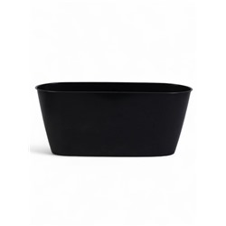 Кашпо для цветов с дренажной вставкой Laurel, 5 л, 35.4×15.2×15 см, пластиковое, бежевое