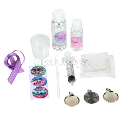 Набор для создания украшений из эпоксидной смолы "Единорог" 15х16х5см.