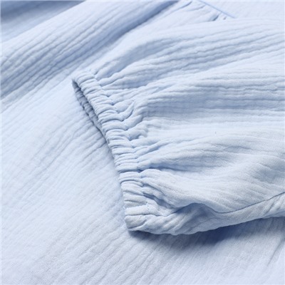 Платье на запах миди женское MIST Summer time, размер 40-42, голубое