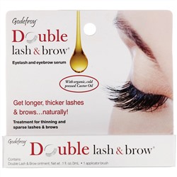 Godefroy, Double Lash & Brow, сыворотка для ресниц и бровей, 3 мл (0,1 жидк. унции)