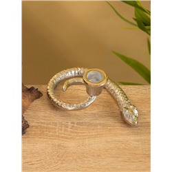 Подсвечник «Змейка», 15×9.5×5 см, алюминий